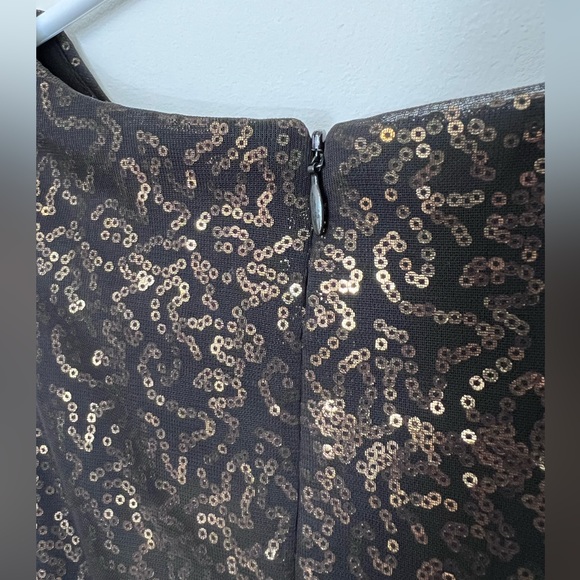 Black and gold sequin dress Petite 4 cocktail - Picture 5 of 8